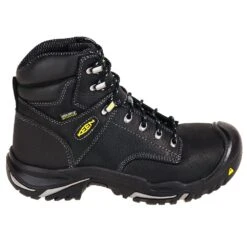 KEEN Utility Boots: Men's 1016778 Black 6-Inch Steel Toe EH Waterproof Mt. Vernon Work Boots -Men's Work Boots Store keen 1016778 o 001