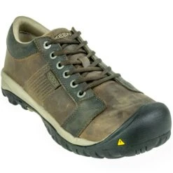 KEEN Utility Shoes: Men's Brown 1017824 La Conner ESD Aluminum Toe Work Shoes -Men's Work Boots Store keen 1017824 1