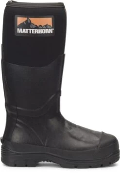 Matterhorn Boots: Men's MT202 Black Steel Toe 16" Waterproof Puncture Resistant Rubber Work Boot -Men's Work Boots Store mt202 500xauto profile