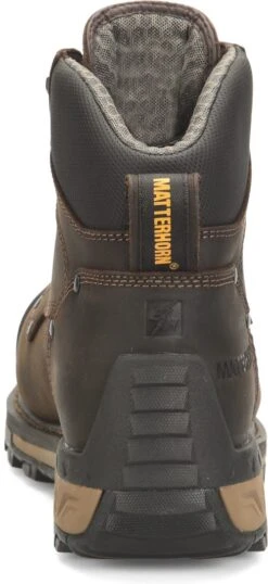 Matterhorn Boots: Men's MT2561 Brown Composite Toe Maximus 2.0 6" Waterproof Work Boot -Men's Work Boots Store mt2561 500xauto heel