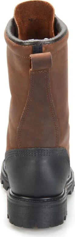 Matterhorn Boots: Men's MT910 Brown 10" Waterproof Steel Toe Internal Metguard Work Boot -Men's Work Boots Store mt910 500xauto heel 1