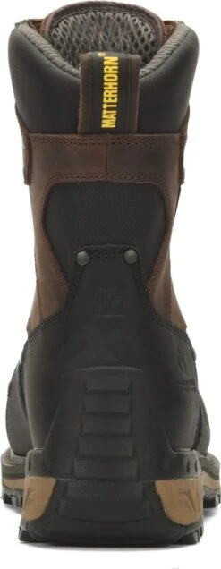 Matterhorn Boots: Men's MTC300 Brown 8” Composite Toe Waterproof Internal Metguard Work Boot -Men's Work Boots Store mtc300 500xauto heel