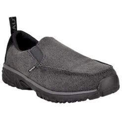 Nautilus Shoes: Men's N1611 Charcoal Aluminum Toe EH Slip Resistant Slip On Lightweight Shoe -Men's Work Boots Store n1611