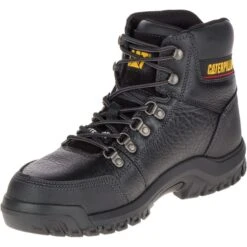 CAT Footwear: Men's P90800 Outline Steel Toe Black Slip-Resistant Boots -Men's Work Boots Store p90800 4