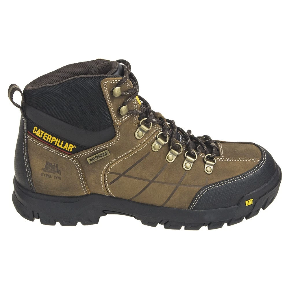 Caterpillar Boots: Men's 6 Inch Brown P90935 Threshold Waterproof Steel Toe Work Boots 4 Caterpillar Boots: Men's 6 Inch Brown P90935 Threshold Waterproof Steel Toe Work Boots - Image 2