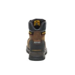 Caterpillar Boots: Men's P90991 Dark Brown 6" Waterproof Composite Toe Boots -Men's Work Boots Store p90991 5