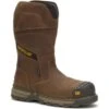 CAT Boots: Men's P91448 Brown Composite Toe Pyramid Pull On Excavator Superlite Boot -Men's Work Boots Store p91448