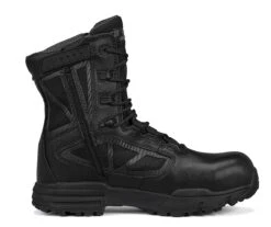 Tactical Research Boots: Men's TR998ZWPCT Black TR Chrome Side-Zip Waterproof CT Combat Boots -Men's Work Boots Store r0exdf g