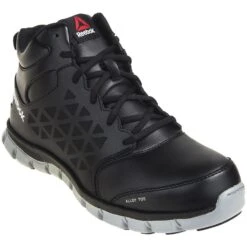 Reebok Shoes: RB4142 Sublite EH Steel Toe Men's Black Athletic Mid Shoes -Men's Work Boots Store rb4142 1 1