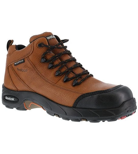 Reebok Boots: Men's Brown RB4444 Tiahawk EH Waterproof Hiking Boots 3 Reebok Boots: Men's Brown RB4444 Tiahawk EH Waterproof Hiking Boots