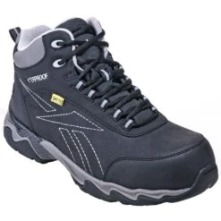 Reebok Boots: Men's RB1067 Black Met Guard Waterproof Composite Toe Boots -Men's Work Boots Store reebok rb1067 p 01