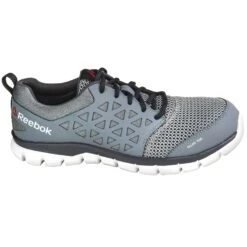 Reebok Shoes: Men's EH RB4042 Grey Sublite Cushion Alloy Toe Athletic Shoes -Men's Work Boots Store reebok rb4042 o 01