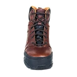 Reebok Boots: Men's RB7005 Brown Composite Toe ESD 6-Inch ZigKick Non-Metallic Athletic Work Boots -Men's Work Boots Store reebok rb7005 f 01