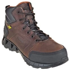 Reebok Boots: Men's RB7605 EH Internal Met Guard Carbon Safety Toe Brown ZigKick Hikers -Men's Work Boots Store reebok rb7605 p 01