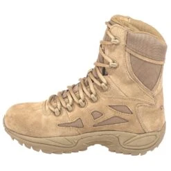 Reebok Boots: Men's RB8977 Coyote Tan 8-Inch Rapid Response Tactical Boots -Men's Work Boots Store reebok rb8977 i 01