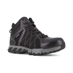 Reebok Footwear: Men's RB3401 Trailgrip Hitop Black Grey Waterproof Boots