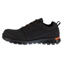Reebok Shoes: Men's RB4050 Black Orange Sublite Cushion Composite Toe Slip Resistant Athletic Shoe -Men's Work Boots Store reebok rb4050 sublite cushion work 04 1
