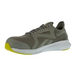 Reebok Shoes: Men's RB4063 Lime Grey Flexagon 3.0 Composite Toe EH Athletic Work Shoe -Men's Work Boots Store reebok rb4063 flexagon 3.0 work 03