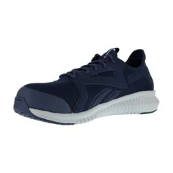 Reebok Shoes: Men's RB4066 Navy Grey Composite Toe Athletic Work Shoes -Men's Work Boots Store reebok rb4066 flexagon 3.0 work 03