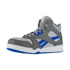 Reebok Shoes: Men's RB4135 Grey/Cobalt Blue Composite Toe Slip Resistant High Top Sneaker 10 Reebok Shoes: Men's RB4135 Grey/Cobalt Blue Composite Toe Slip Resistant High Top Sneaker -Men's Work Boots Store reebok rb4135 bb4500 03