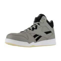 Reebok Shoes: Men's RB4136 Grey/Black Composite Toe EH Slip Resistant High Top Work Sneaker -Men's Work Boots Store reebok rb4136 bb4500 03