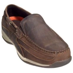 Rockport Works Shoes: Men's Steel Toe Boat Shoes RK6737 -Men's Work Boots Store rk6737st rockportp 01