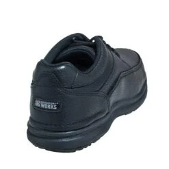 Rockport Works Shoes: Mens' RK6761 World Tour Black Leather Steel Toe Oxford Shoe -Men's Work Boots Store rk6761st worksb 01