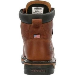 Rocky Boots: Men's RKK0362 Brown Ironclad USA Made Steel Toe Met Guard Waterproof Work Boot -Men's Work Boots Store rkk0362 4 large