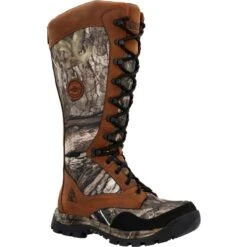 Rocky Boots: Men's RKS0616 Camo Brown Soft Toe Lynx 16" Waterproof Snake Boot