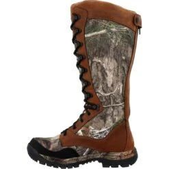 Rocky Boots: Men's RKS0616 Camo Brown Soft Toe Lynx 16" Waterproof Snake Boot 11 Rocky Boots: Men's RKS0616 Camo Brown Soft Toe Lynx 16" Waterproof Snake Boot -Men's Work Boots Store rks0616 instep profile