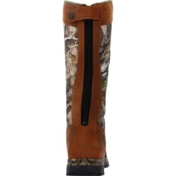 Rocky Boots: Men's RKS0617 Camo Brown Soft Toe Lynx 16" Waterproof Snake Pull On Boot -Men's Work Boots Store rks0617 back