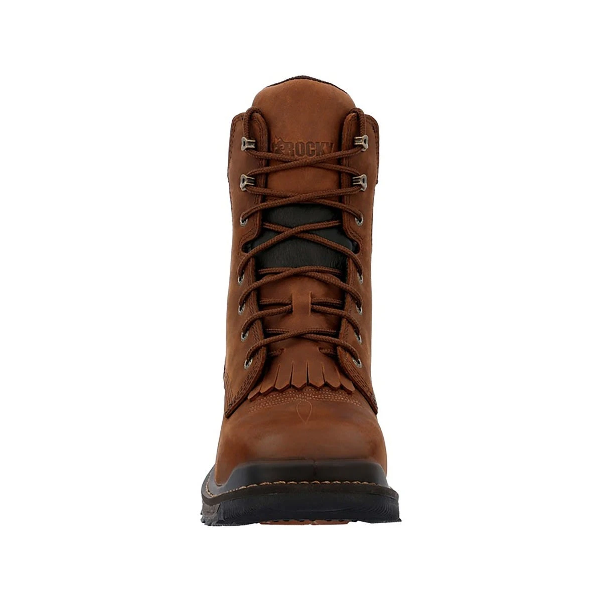 Rocky Boots: Men's RKW0407 Dark Brown Composite Square Toe Rams Horn Western Boot 6 Rocky Boots: Men's RKW0407 Dark Brown Composite Square Toe Rams Horn Western Boot - Image 4