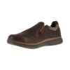 Rockport Works Shoes: Men's RK5710 Brown Steel Toe Slip On Casual Shoe