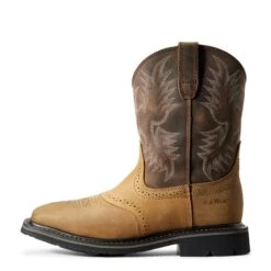 Ariat Boots: Men's Brown 10010148 Heat-Resistant EH Square Toe Boots 10 Ariat Boots: Men's Brown 10010148 Heat-Resistant EH Square Toe Boots -Men's Work Boots Store s12 mns work couto 10010148 side