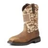 Ariat Boots: Men's Workhog 10023100 Pull On Patriot Work Boots -Men's Work Boots Store s18 mns work holt 10023100 3 4 frontedit
