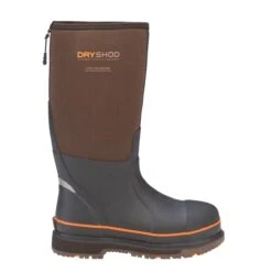 DryShod Boots: Men's STT-UH-BR Brown/Orange Steel Toe WIXIT Cool-Clad Lining Work Boot -Men's Work Boots Store stt uh br 002