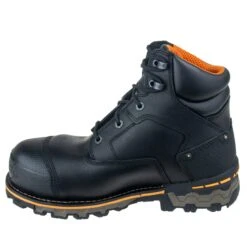 Timberland PRO Boots: Men's Black TB0A1FZP 001 6 Inch Boondock CT Work Boots -Men's Work Boots Store tb0a1fzp001 4
