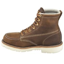 Thorogood Boots: Men's 804-4375 Brown 6-Inch USA-Made Moc EH Steel Toe Work Boots -Men's Work Boots Store thorogood 804 4375 i 01