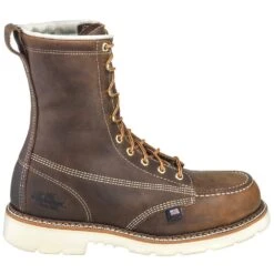 Thorogood Boots: Men's Steel Toe 804-4378 EH USA-Made Brown Work Boots 13 Thorogood Boots: Men's Steel Toe 804-4378 EH USA-Made Brown Work Boots -Men's Work Boots Store thorogood 804 4378 o 01 1