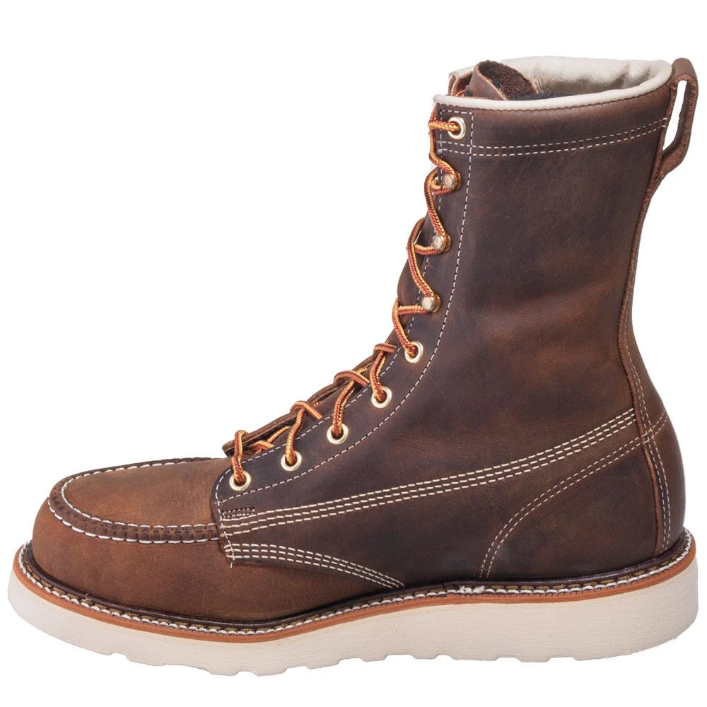 Thorogood Boots: Men's 804-4478 USA-Made Brown EH Steel Toe Work Boots 6 Thorogood Boots: Men's 804-4478 USA-Made Brown EH Steel Toe Work Boots - Image 4