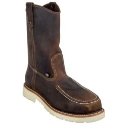 Thorogood Boots: Men's Ranch Moc Toe 804 3311 Steel Toe Wellington Boots -Men's Work Boots Store thorogood 804 3311 1