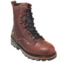 Timberland PRO Boots: Men's TB01113A 210 Brown Boondock 8" Waterproof Boots -Men's Work Boots Store timberland 1113 p 01