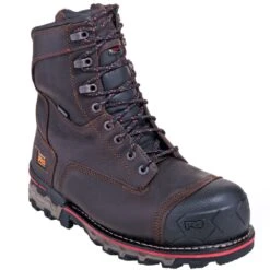 Timberland Pro Boots: Men's TB0A128P 214 Brown Waterproof Insulated Composite Toe Boots -Men's Work Boots Store timberland 128p p 01