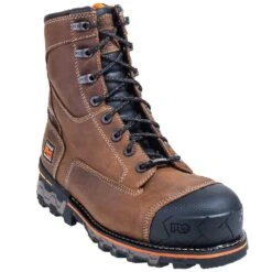 Timberland PRO Boots: Men's Brown 92671 Boondock EH Composite Toe Boots -Men's Work Boots Store timberland 92671 p 01