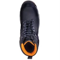 Timberland PRO Boots: Men's TB01064A 001 Black EH Stockdale 6-Inch Alloy Toe Work Boots -Men's Work Boots Store timberland tb01064a001 t 01