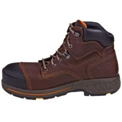 Timberland PRO Boots: Men's TB0A1I4H 214 Helix HD Brown 6-Inch Composite Toe Boots -Men's Work Boots Store timberland tb0a1i4h214 i 01
