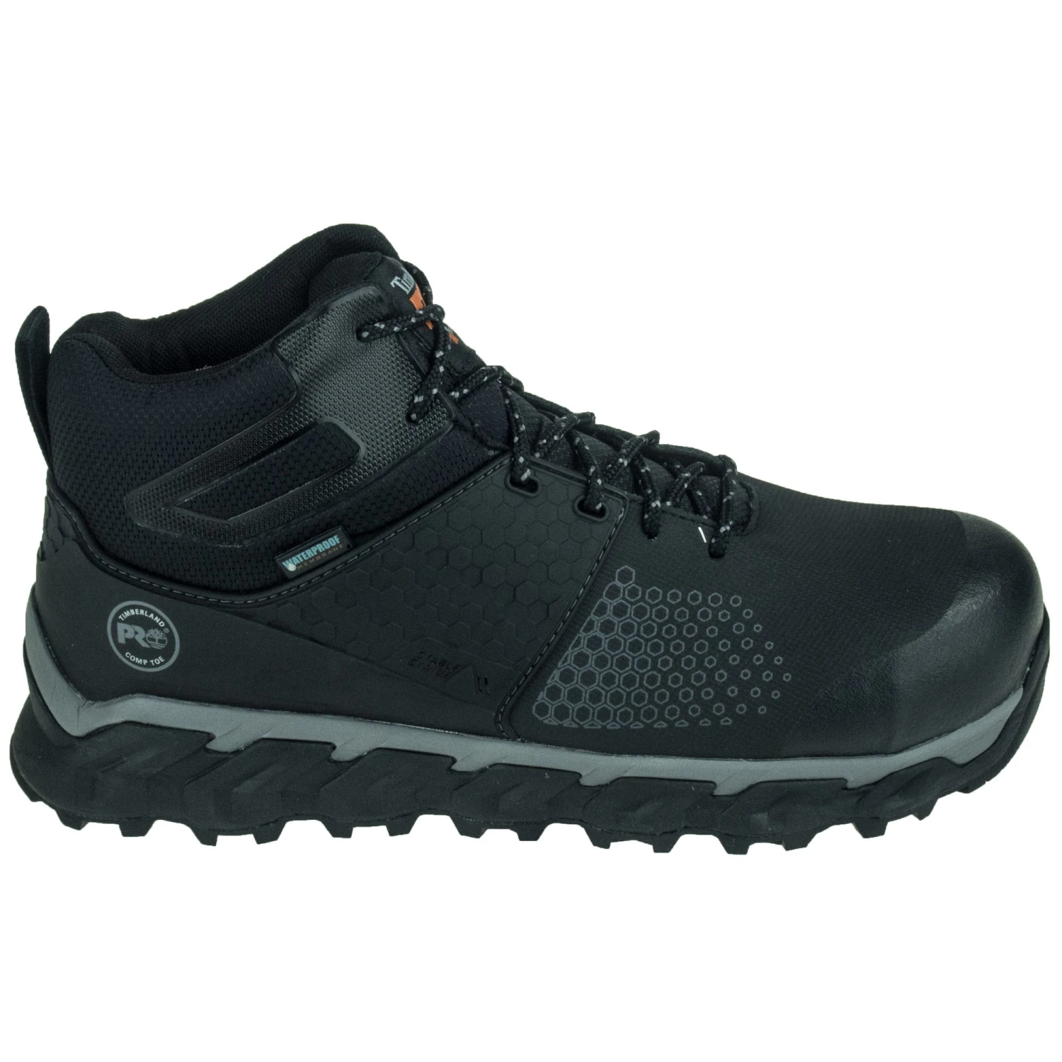 Timberland PRO Boots: Ridgework Men's Black CT TB0A1KBW001 WP Mid Work Boots 4 Timberland PRO Boots: Ridgework Men's Black CT TB0A1KBW001 WP Mid Work Boots - Image 2