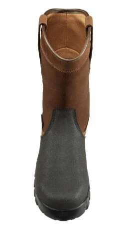 Carhartt Boots: Men's CMF1721 Brown Composite Toe Met Guard Waterproof Pull On Work Boot -Men's Work Boots Store txw0baia