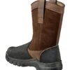 Carhartt Boots: Men's CMF1721 Brown Composite Toe Met Guard Waterproof Pull On Work Boot -Men's Work Boots Store umhvvllq