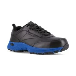 Reebok Shoes: Men's RB4830 Steel Toe Black/Blue EH Athletic Work Shoes